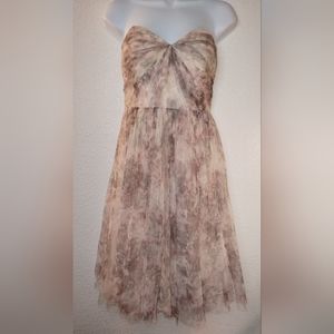 JENNY YOO Maia COLLECTION Dress Blush Tulle Strapless size 6